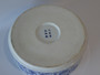 Vintage Chinese blue and white porcelain brush basin hand painted with scrolling lotus flowers and foliage.