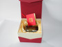 Limited edition Ya Shi Liu Li Chinese liuli art glass Five Blessings vessel with raised zodiac tiger, numbered 589 of 4800.