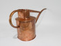 Vintage Haws Fazeley Flow one-litre copper watering can made in England with long curved spout and aged patina.