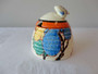 Clarice Cliff Fantasque Balloon Trees beehive honey pot with colourful Art Deco design