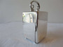 Antique William Comyns sterling silver carriage clock London 1903 with enamel Roman numeral dial