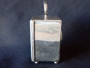 Antique William Comyns sterling silver carriage clock London 1903 with enamel Roman numeral dial