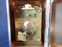 Antique William Comyns sterling silver carriage clock London 1903 with enamel Roman numeral dial