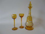 Marple Antiques Bohemian Amber Decanter and Glasses