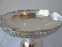 Pair of Scottish sterling silver pedestal comports by Hamilton & Inches circa 1926 with decorative pierced borders.