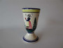 French HB Quimper Pottery Goblet