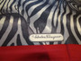 Vintage Salvatore Ferragamo silk scarf with giraffe and zebra safari print and burgundy border