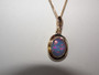 Vintage  Gold and Australian Opal Pendant