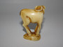 Japanese Meiji (1868-1912) period ivory netstuke in for the form of a standing goat,  incised mark to base.