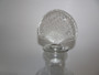 Vintage Baccarat Crystal Marillon decanter with fan-shaped stopper and seven matching etched crystal glasses, France c1940s.