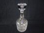 Vintage Stuart crystal decanter with cut diamond pattern, with original box.