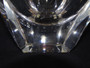 Vintage Moser crystal decanter designed by Rudolf Eschler with original stopper and sculptural Art Deco form.