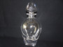 Vintage Moser crystal decanter designed by Rudolf Eschler with original stopper and sculptural Art Deco form.