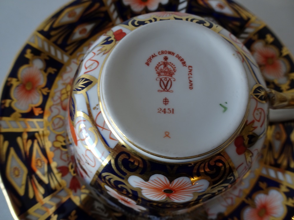 Royal Crown Derby Imari 2451 Teacup and Saucer