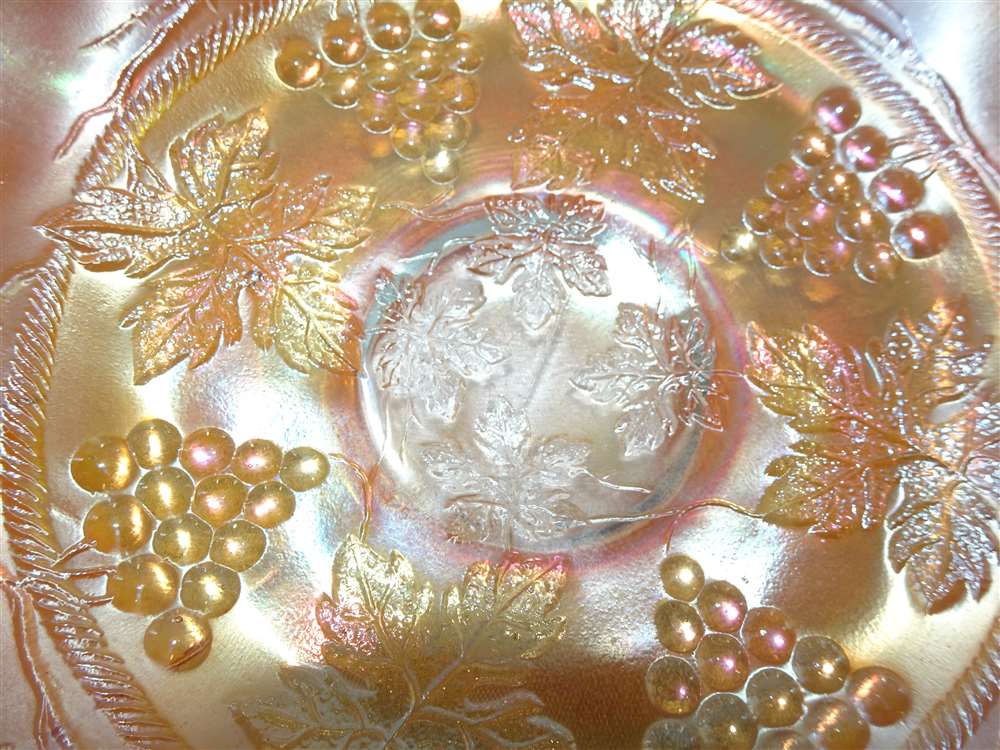 Fenton Iridescent Bowl with Fluted Edge