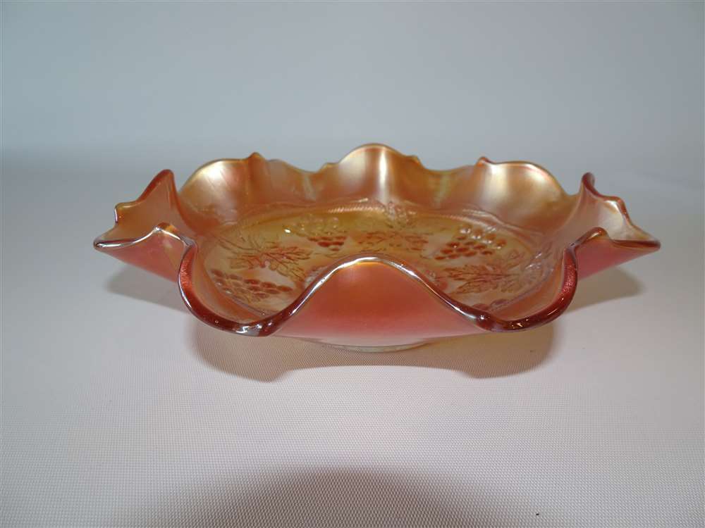 Fenton Iridescent Bowl with Fluted Edge