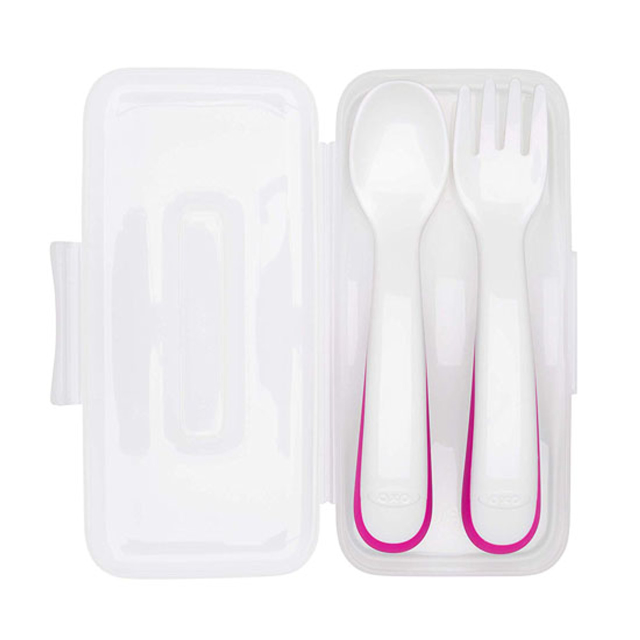 OXO Tot On-The-Go Fork & Spoon Set, Teal