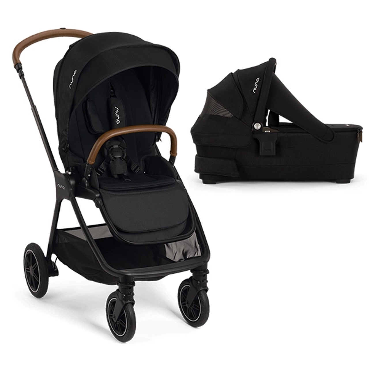 Nuna TRIV Next Stroller + LYTL Bassinet with Stand