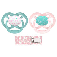 Dr. Brown Advantage Pacifier with Pacifier Clip - Pink_thumb1 Dr. Brown Advantage Pacifier with Pacifier Clip - Pink_thumb1