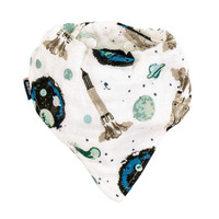 Bebe Au Lait Oh So Soft Luxury Muslin Bandana Bib - Space Main Bebe Au Lait Oh So Soft Luxury Muslin Bandana Bib - Space Main