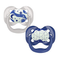 Dr. Brown Advantage Glow-in-The-Dark Stage 1 Pacifiers - 2 Pack Blue Dr. Brown Advantage Glow-in-The-Dark Stage 1 Pacifiers - 2 Pack Blue