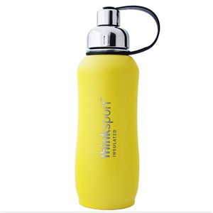 ThinkBaby thinksport Insulated Sports Bottle 17oz - Coated Yellow