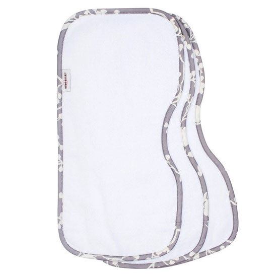 Bebe Au Lait Bebe Au Lait 3 Pack Contoured Burp Cloth Set Nest