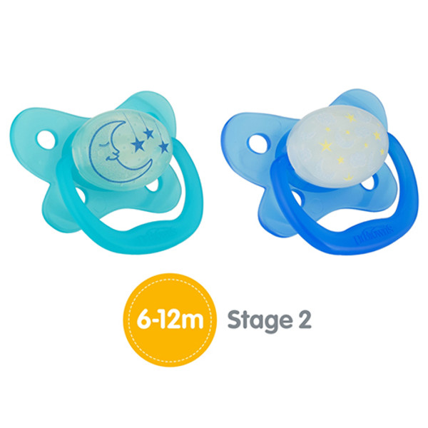 Dr. Brown Stage 2 Glow in the Dark Pacifier - Assorted Colors