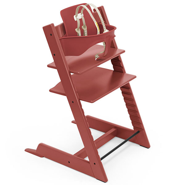 Install Stokke Tripp Trapp cushion with the harness on 
