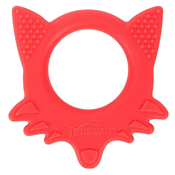 Dr. Brown Flexee Friends Silicone Teether - Fox_thumb1
