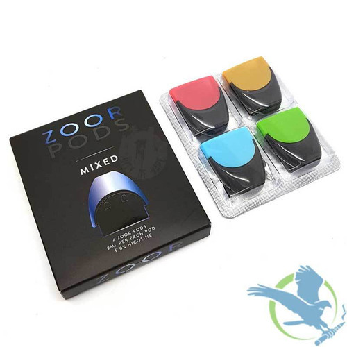 ZOOR By 7 Daze Pre Filled 2ML Salt Nic Replacement Pods - Pack of 4 (MSRP 29.00)