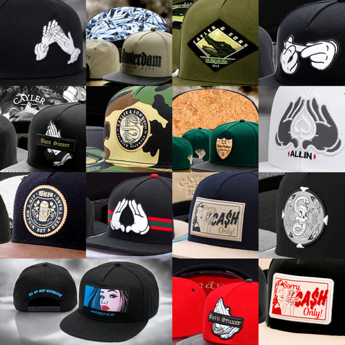 15 Varieties Embroidered Style and Attitude Patch Flat Brim Snapback Cap