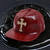 Imitation Leather $ Cross Rhinestone Skull Flat Brim Cap