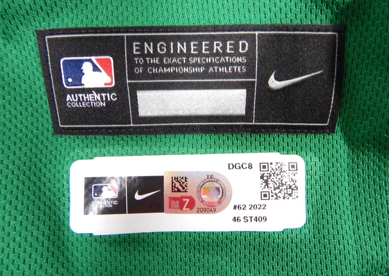 2022 Detroit Tigers Angel De Jesus 62 Game Issued Green Jersey St