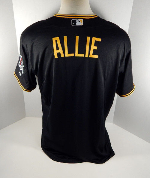 2015 Pittsburgh Pirates Stetson Allie # Game Issued Black Jersey PITT33169