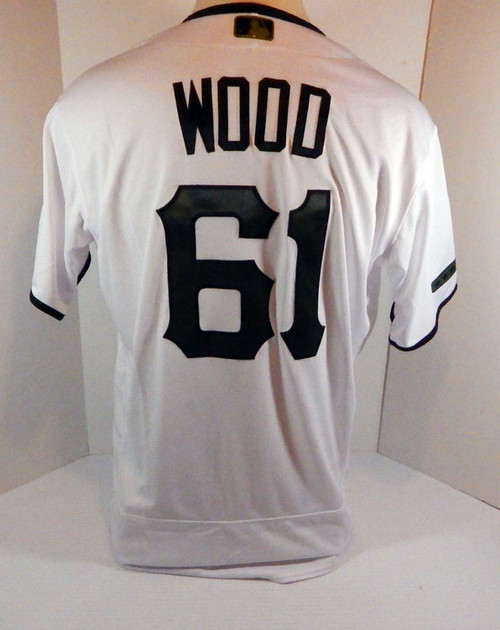 2018 Pittsburgh Pirates Eric Wood #61 Game Issued White Jersey Memorial Day 3535