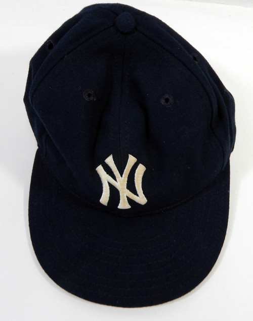 1989-95 New York Yankees Randy Velarde #18 Game Used Black Hat DP22796