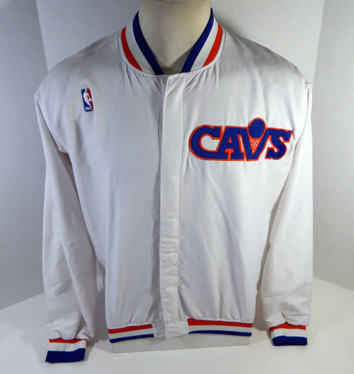 1992-93 Cleveland Cavaliers John Battle #10 Game Issued White Warm Up Jacket 44