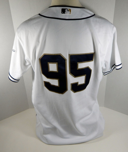 San Diego Padres #95 Game Issued White Jersey SDP0287