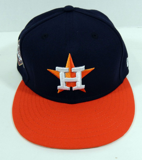 2021 Houston Astros Enoli Paredes #48 Game Issued Navy Hat Jackie Robinson P