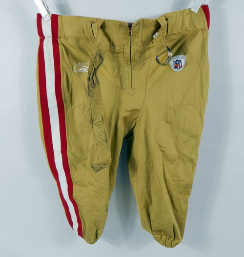 2011 San Francisco 49ers Game Issued Gold Pants 42 855