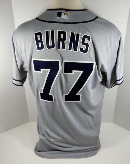 San Diego Padres Cory Burns #77 Game Issued Grey Jersey