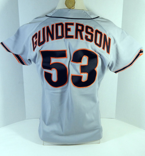 1990 San Francisco Giants Eric Gunderson #53 Game Used Grey Jersey Rookie Year6
