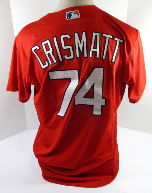 2020 St. Louis Cardinals Nabil Crismatt #74 Game Used Red Jersey BP ST 46 7