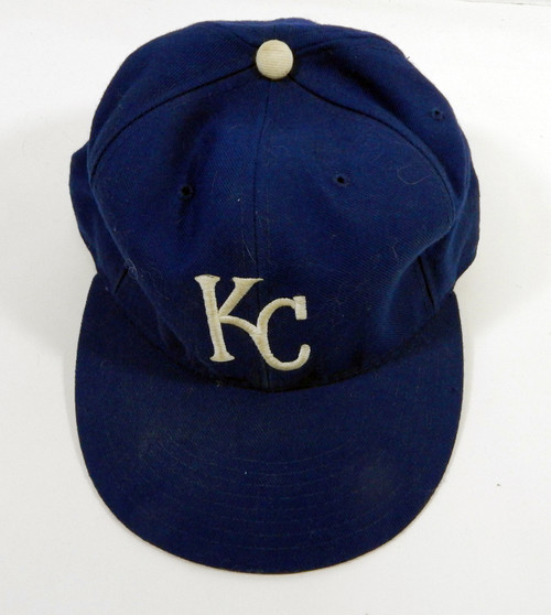 1988 Kansas City Royals Mark Lee #35 Game Used Blue Hat 7.375 DP22804
