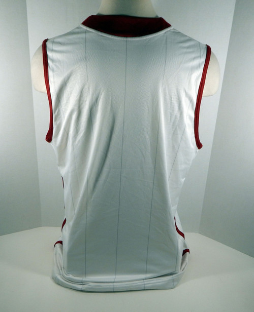 2011-12 Alabama Crimson Tide Blank Game Issued White Jersey