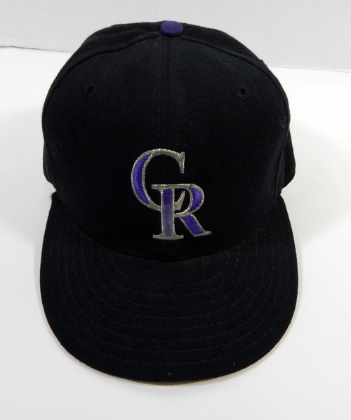 1994 Colorado Rockies John Vander Wal #35 Game Used Black Hat 125 Patch 6.875 3