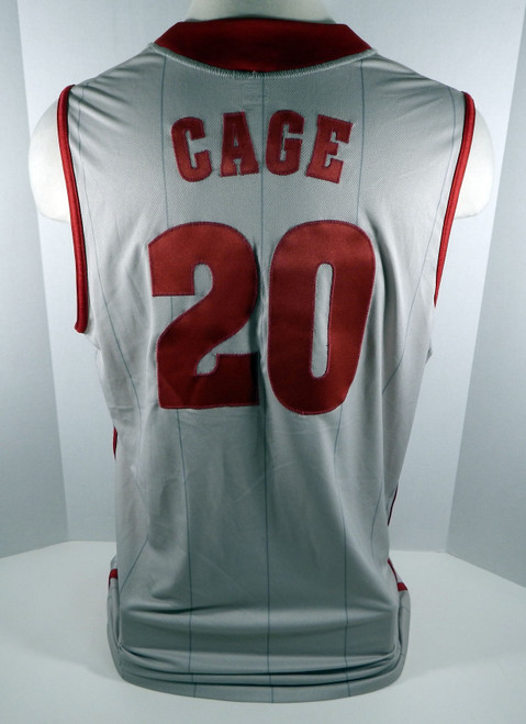 Alabama Crimson Tide Greg Cage #20 Game Used Grey Jersey
