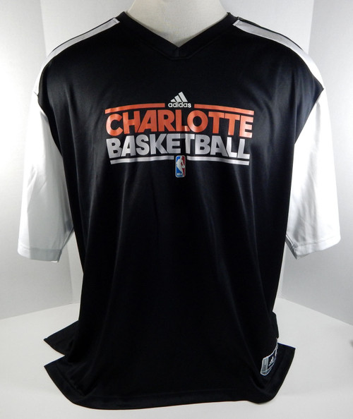 2010-11 Charlotte Bobcats Nazr Mohammed #13 Game Used Black Warm Up Jersey 4XT 4