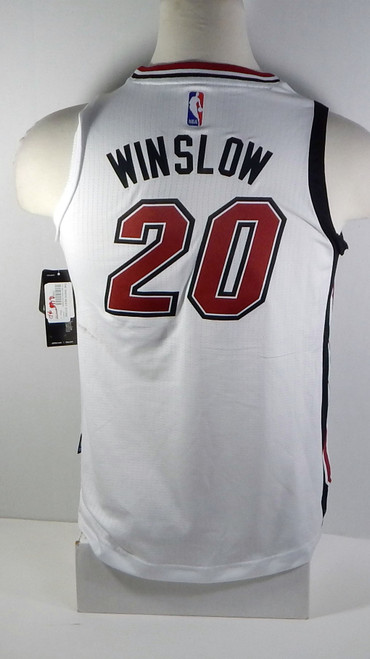 Youth Miami Heat Justise Winslow #20 Replica White Legacy Swingman Jersey L 082